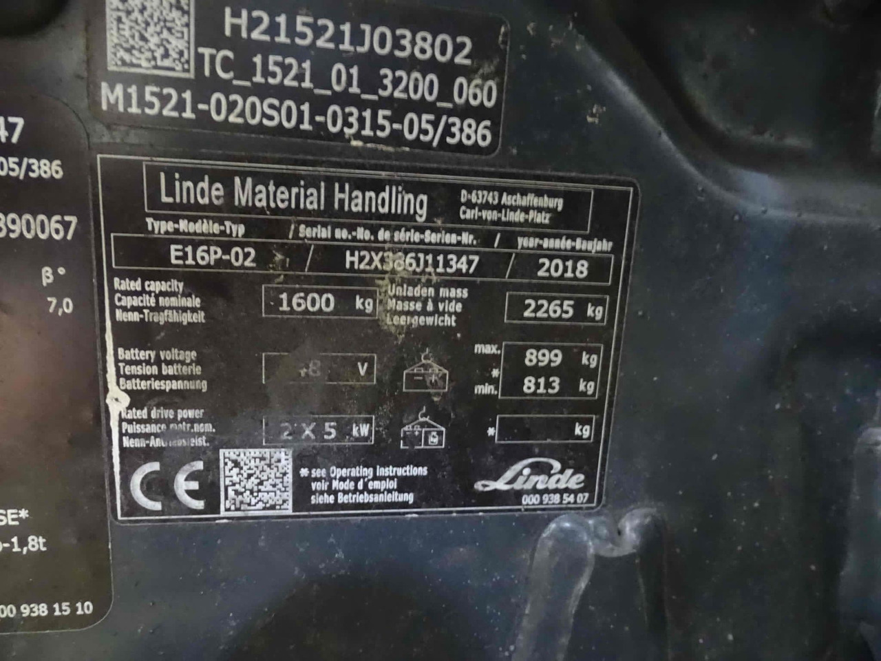 Linde E16P-02 - Electric forklift: picture 5 Linde E16P-02 - Electric forklift: picture 5