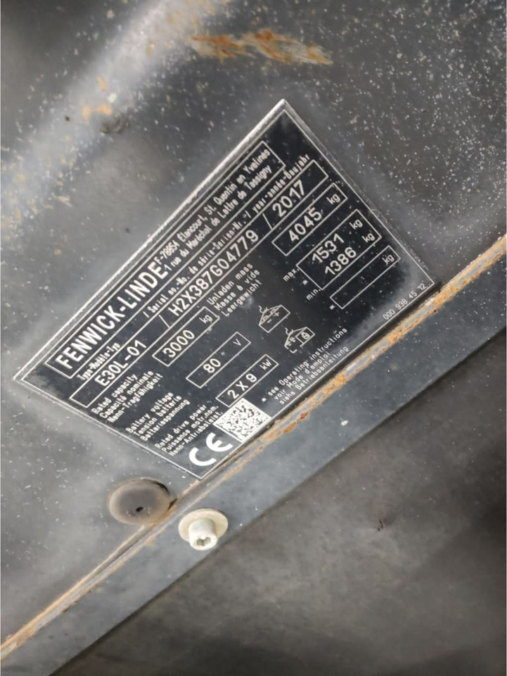 Linde E30L-01 - Electric forklift: picture 2 Linde E30L-01 - Electric forklift: picture 2