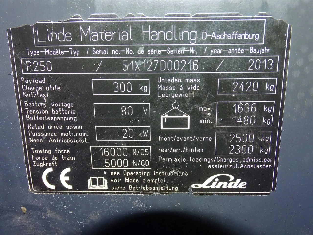 Linde P250 - Tow tractor: picture 5 Linde P250 - Tow tractor: picture 5