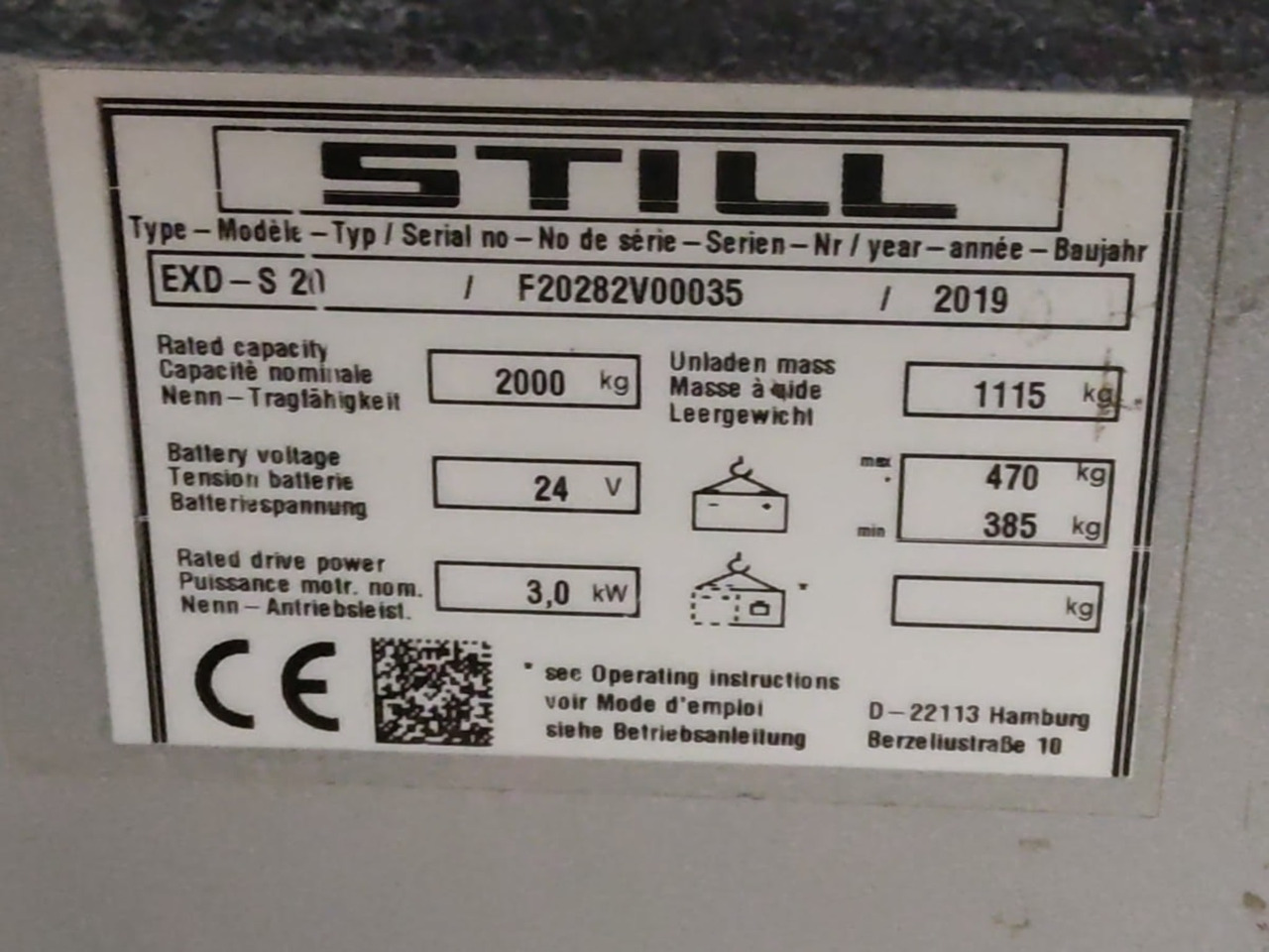 STILL EXD-S20 - Stacker: picture 5 STILL EXD-S20 - Stacker: picture 5