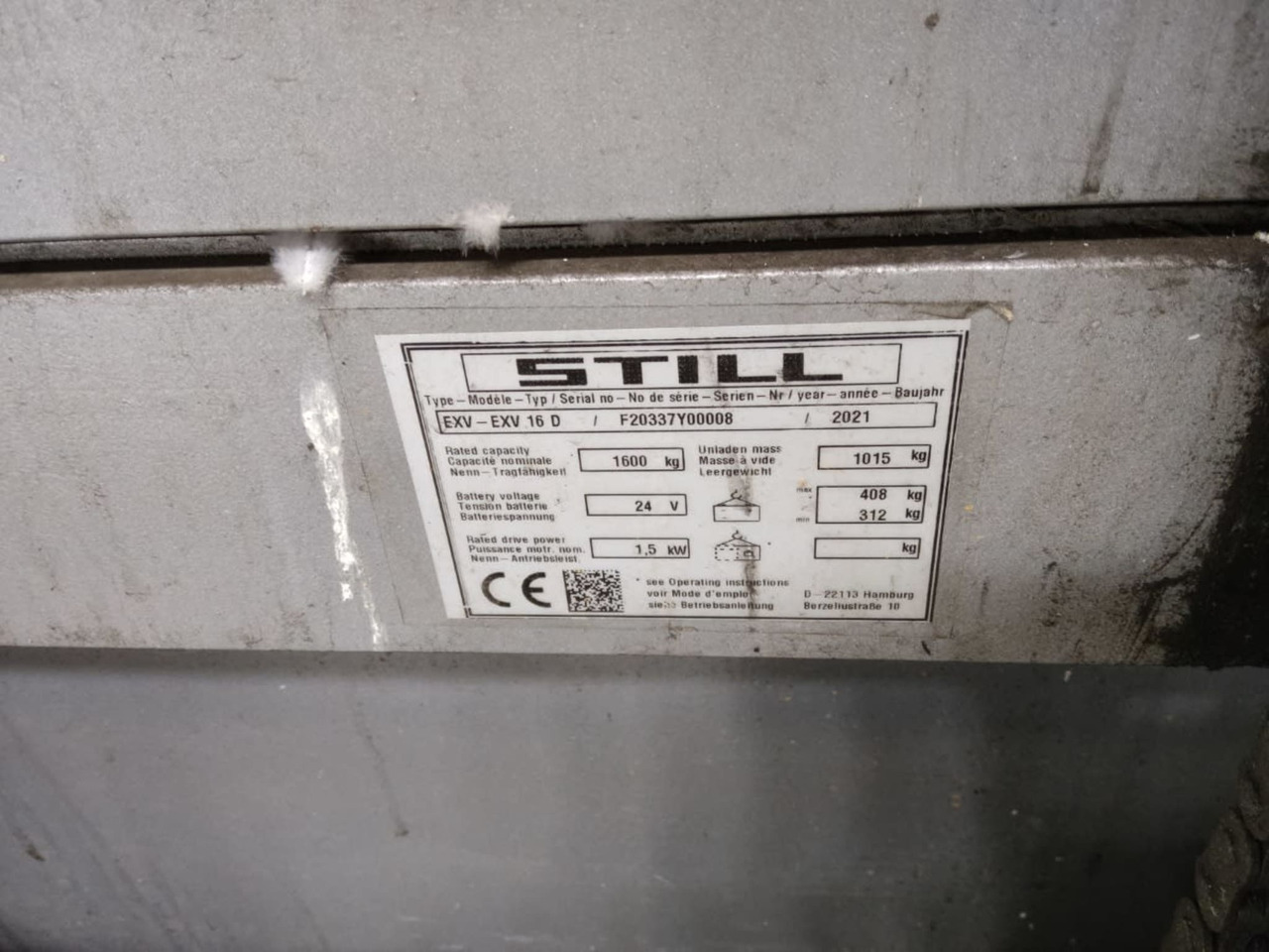 STILL EXV16D/LiIon - Stacker: picture 5 STILL EXV16D/LiIon - Stacker: picture 5