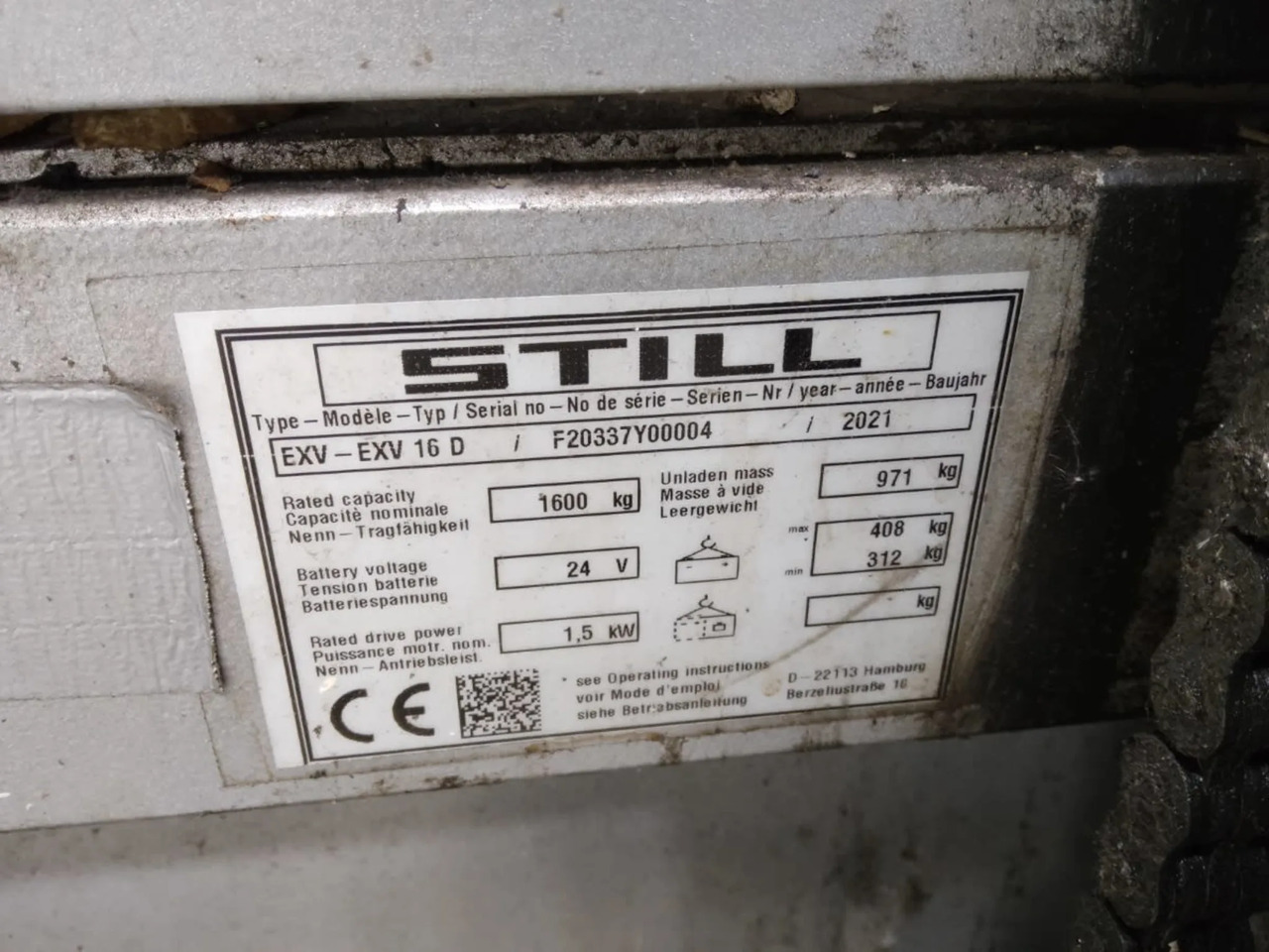 STILL EXV16D/LiIon - Stacker: picture 5 STILL EXV16D/LiIon - Stacker: picture 5