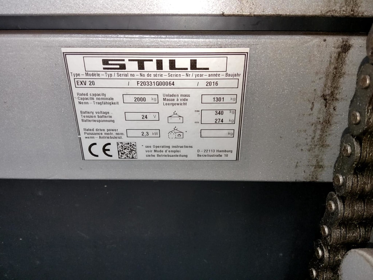 STILL EXV20 - Stacker: picture 5 STILL EXV20 - Stacker: picture 5