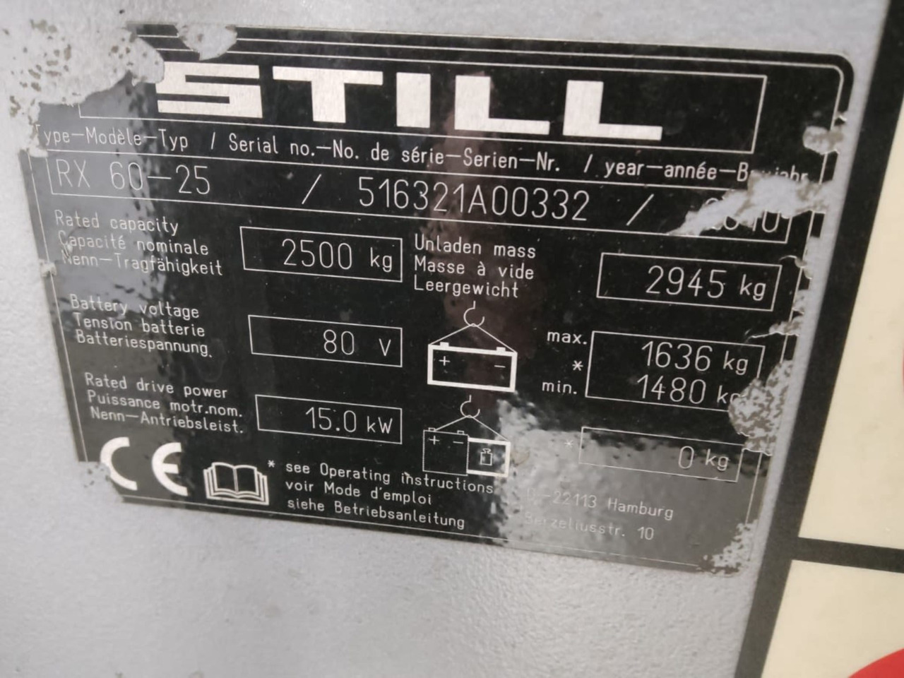 STILL RX60-25 - Electric forklift: picture 2 STILL RX60-25 - Electric forklift: picture 2