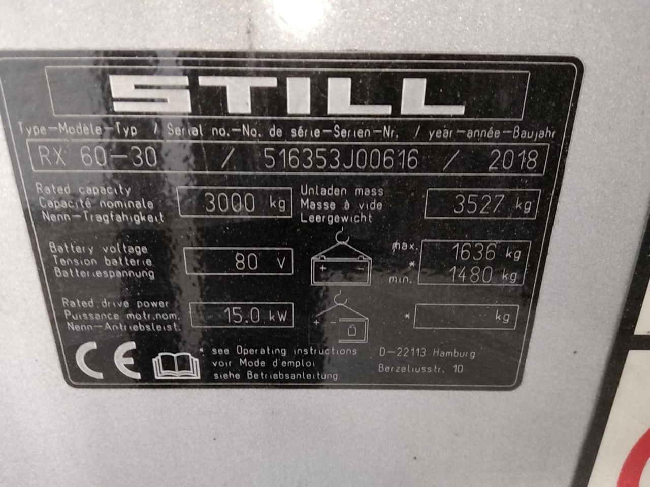 STILL RX60-30 - Electric forklift: picture 2 STILL RX60-30 - Electric forklift: picture 2