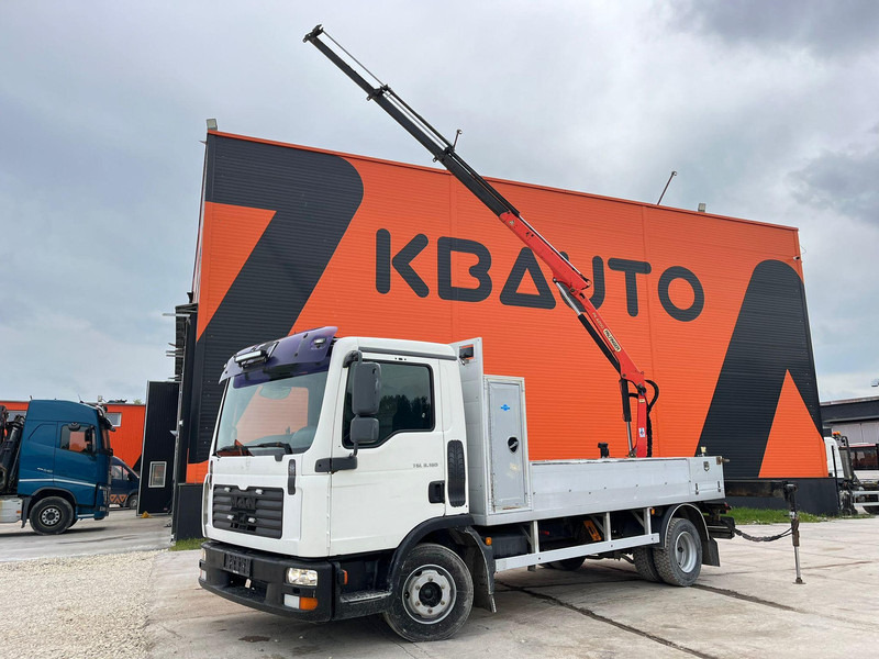MAN TGL 8.180 4x2 PK4200 YEAR 2013 / PLATFORM L=3710 mm - Dropside/ Flatbed truck, Crane truck: picture 1 MAN TGL 8.180 4x2 PK4200 YEAR 2013 / PLATFORM L=3710 mm - Dropside/ Flatbed truck, Crane truck: picture 1