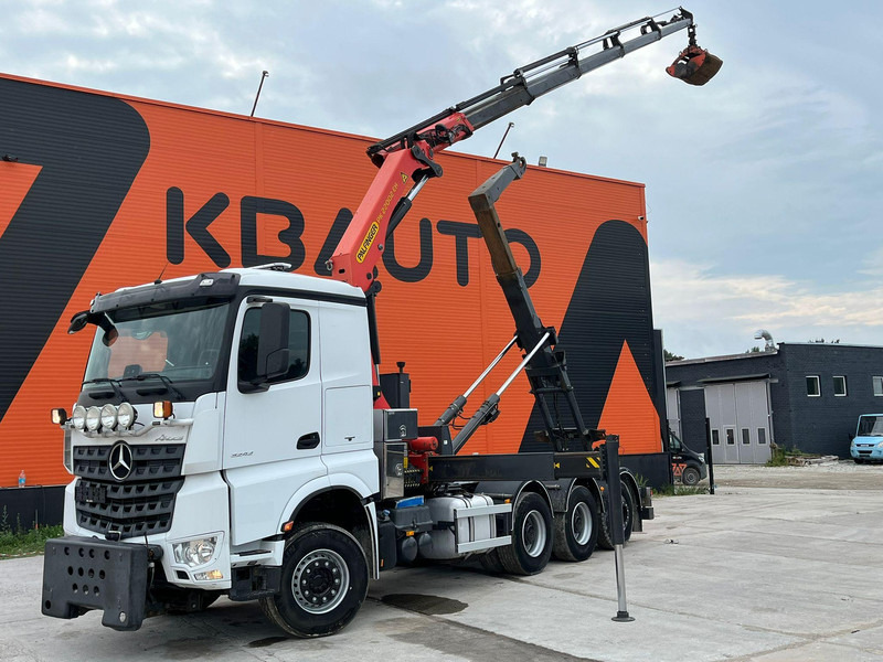 Mercedes-Benz Arocs 3242 8x4 + PK22002 - Hook lift truck, Crane truck: picture 1 Mercedes-Benz Arocs 3242 8x4 + PK22002 - Hook lift truck, Crane truck: picture 1