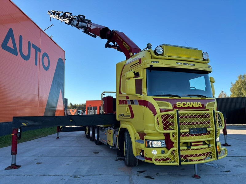 Dropside/ Flatbed truck, Crane truck Scania G 490 8x4*4 PK 65002 SH / JIB CONNECTION / PLATFORM L=6301-7499 mm: picture 10