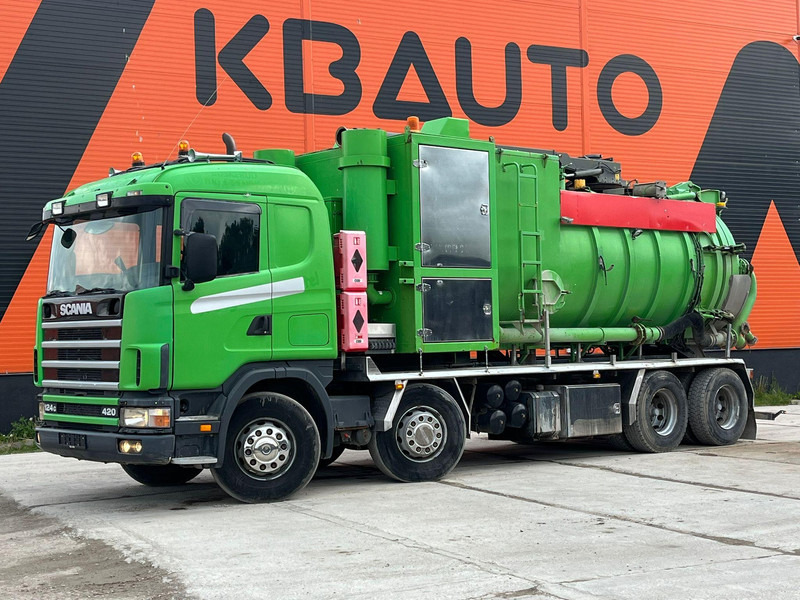 Scania R124 8x4 TANK 12000 l / VACUUM Disab P210/9 - 7800 m3/h / 1182 hours - Vacuum truck: picture 1 Scania R124 8x4 TANK 12000 l / VACUUM Disab P210/9 - 7800 m3/h / 1182 hours - Vacuum truck: picture 1