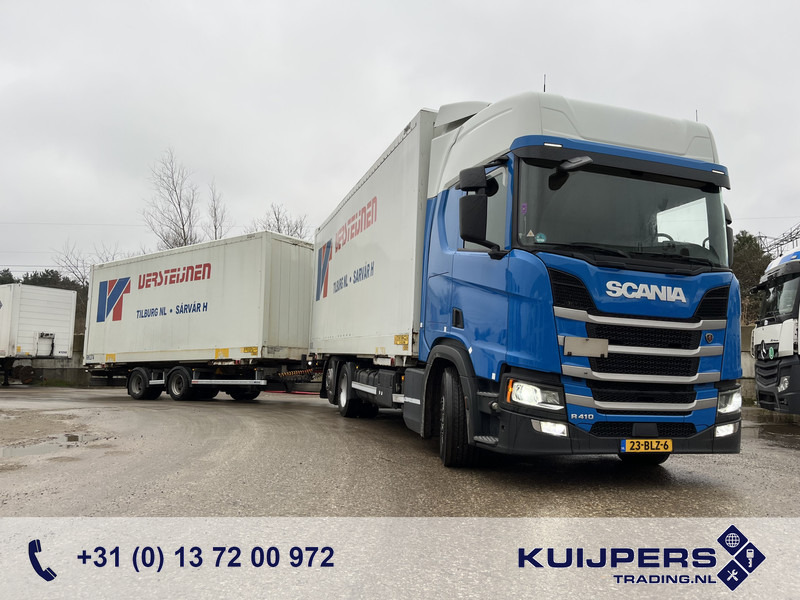 Scania R410 Highline / BDF Box + Wecon AWZ 218 / BDF Box / 448 dkm / NL Truck + Trailer - Box truck: picture 1 Scania R410 Highline / BDF Box + Wecon AWZ 218 / BDF Box / 448 dkm / NL Truck + Trailer - Box truck: picture 1