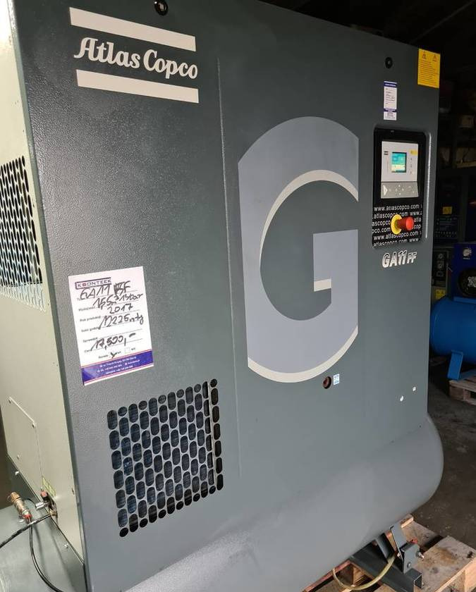 Kompresor śrubowy Atlas Copco GA 11 FF - Air compressor: picture 1 Kompresor śrubowy Atlas Copco GA 11 FF - Air compressor: picture 1