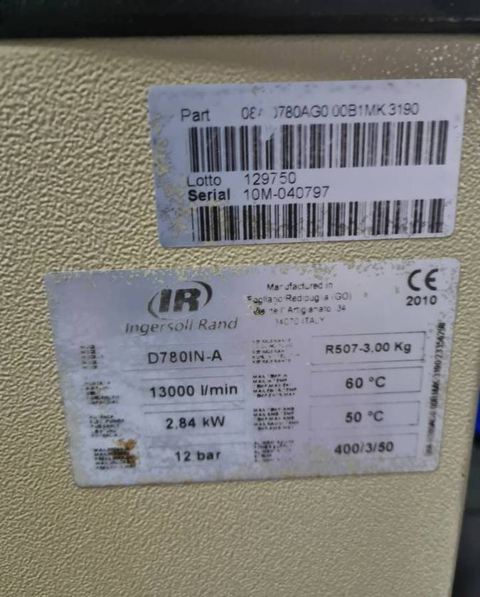 Osuszacz ziębniczy INGERSOLL RAND 13m3 - Food processing equipment: picture 5 Osuszacz ziębniczy INGERSOLL RAND 13m3 - Food processing equipment: picture 5