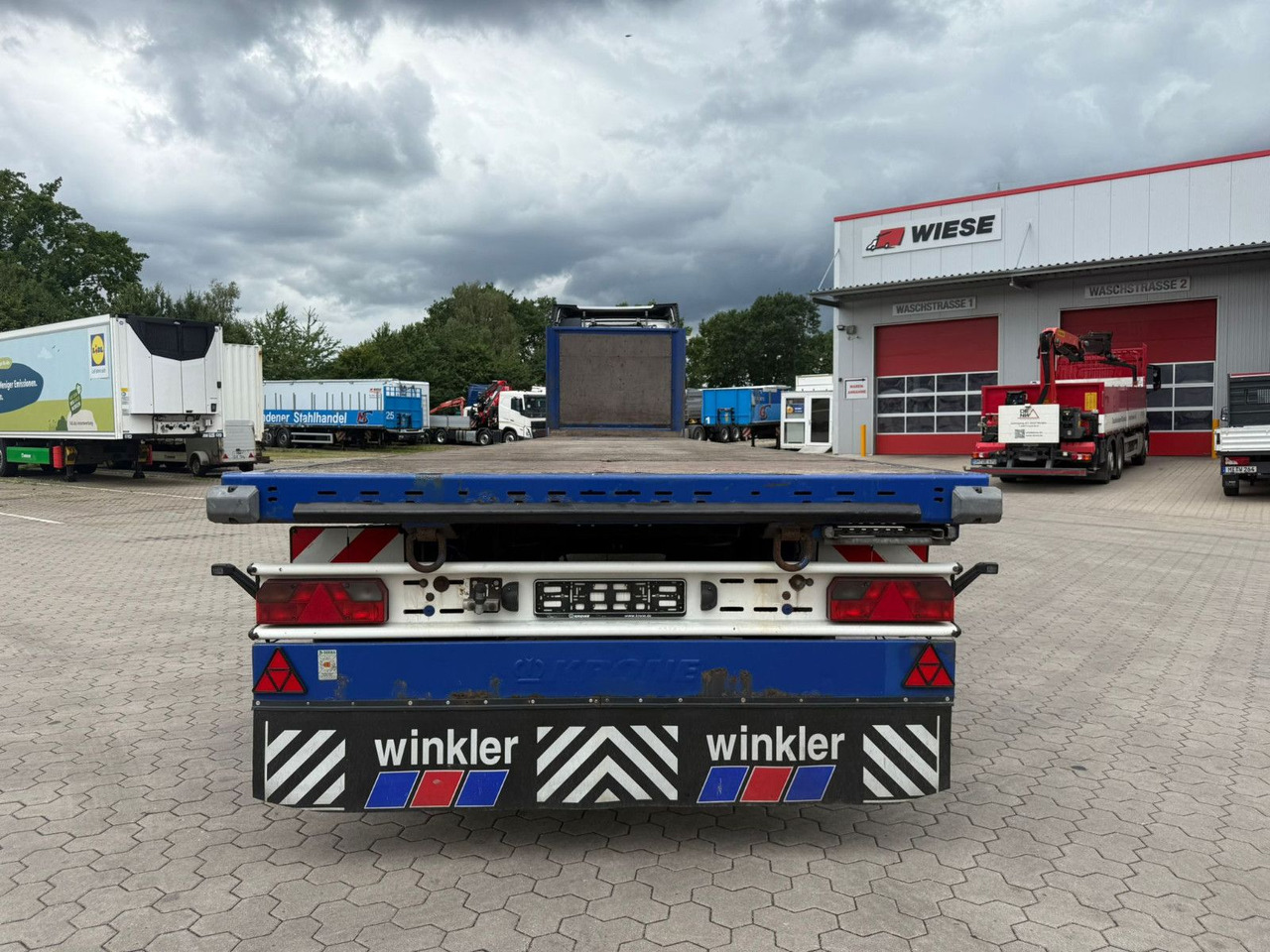 Krone Plattform Auflieger mit Tridec Zwangslenkung - Dropside/ Flatbed semi-trailer: picture 5 Krone Plattform Auflieger mit Tridec Zwangslenkung - Dropside/ Flatbed semi-trailer: picture 5