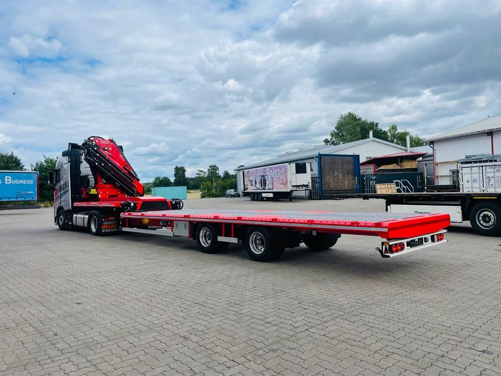 Wiese Stufensattel Tieflader mit Kran Fassi F545 Wiese Stufensattel Tieflader mit Kran Fassi F545 - Dropside/ Flatbed semi-trailer: picture 4 Wiese Stufensattel Tieflader mit Kran Fassi F545 Wiese Stufensattel Tieflader mit Kran Fassi F545 - Dropside/ Flatbed semi-trailer: picture 4