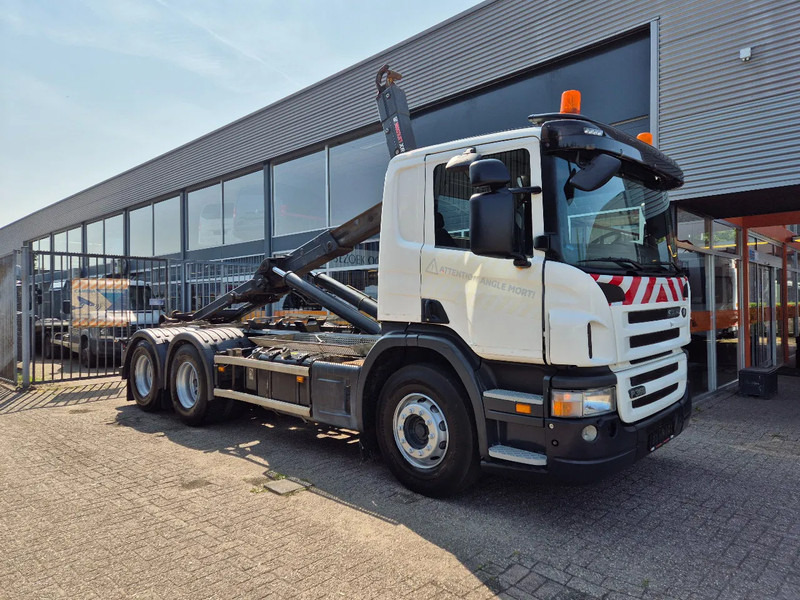 Scania P360 6X4 Containersysteem/ 21T Multilift/ Adjustable Hook - Hook lift truck: picture 1 Scania P360 6X4 Containersysteem/ 21T Multilift/ Adjustable Hook - Hook lift truck: picture 1