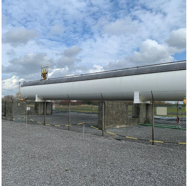 200m3 stationary gastank Gas, LPG, GPL, GAZ, Propane with Sun roof and appendages Used Tank ID 1.209 - Fuel tank: picture 1 200m3 stationary gastank Gas, LPG, GPL, GAZ, Propane with Sun roof and appendages Used Tank ID 1.209 - Fuel tank: picture 1