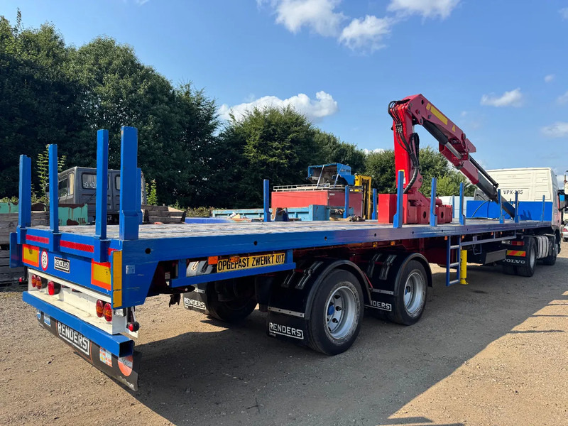 Renders **CRANE PALFINGER PK4500A-STEERING AXXLE** - Dropside/ Flatbed semi-trailer: picture 1 Renders **CRANE PALFINGER PK4500A-STEERING AXXLE** - Dropside/ Flatbed semi-trailer: picture 1