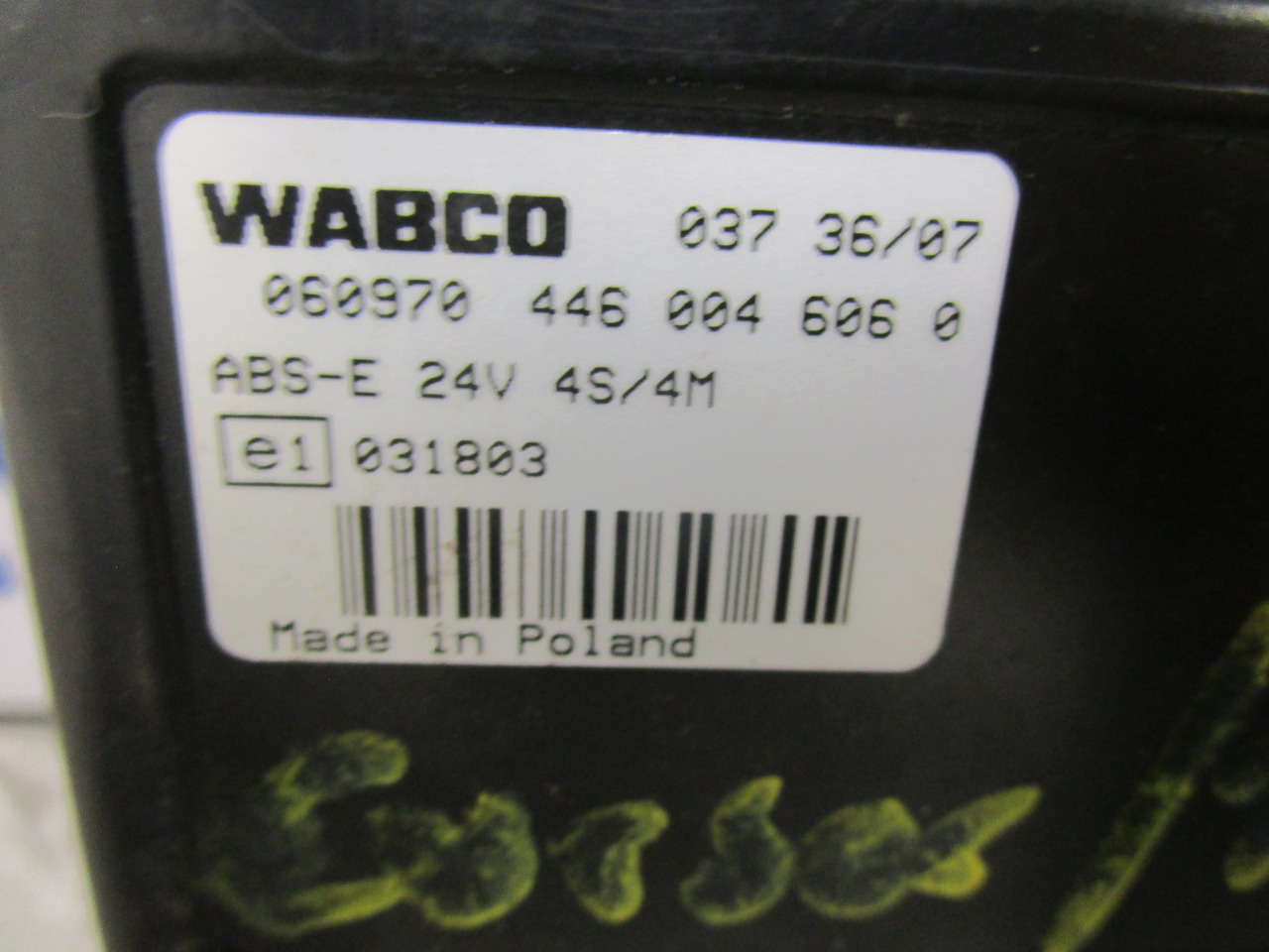 IVECO CURSOR WABCO ABS MODULE / ECU P/NO 060970 4460046060 - Brake parts for Truck: picture 2 IVECO CURSOR WABCO ABS MODULE / ECU P/NO 060970 4460046060 - Brake parts for Truck: picture 2