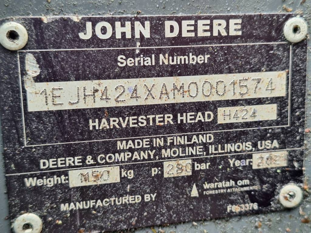 Forestry harvester John Deere 1170G: picture 7 Forestry harvester John Deere 1170G: picture 7