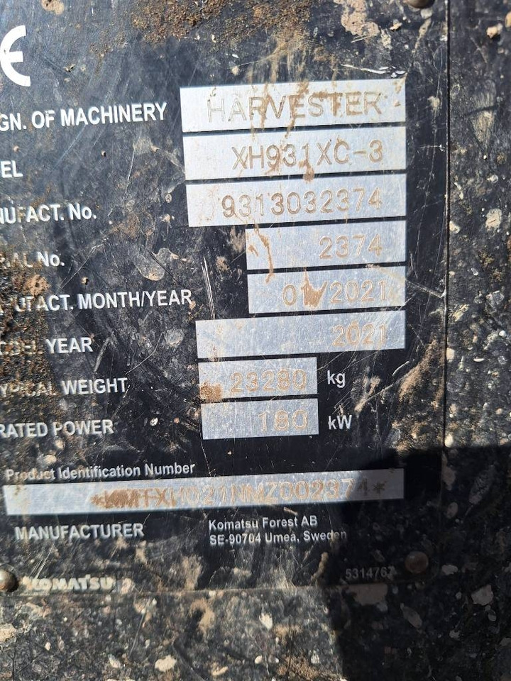 Forestry harvester Komatsu 931 XC: picture 10