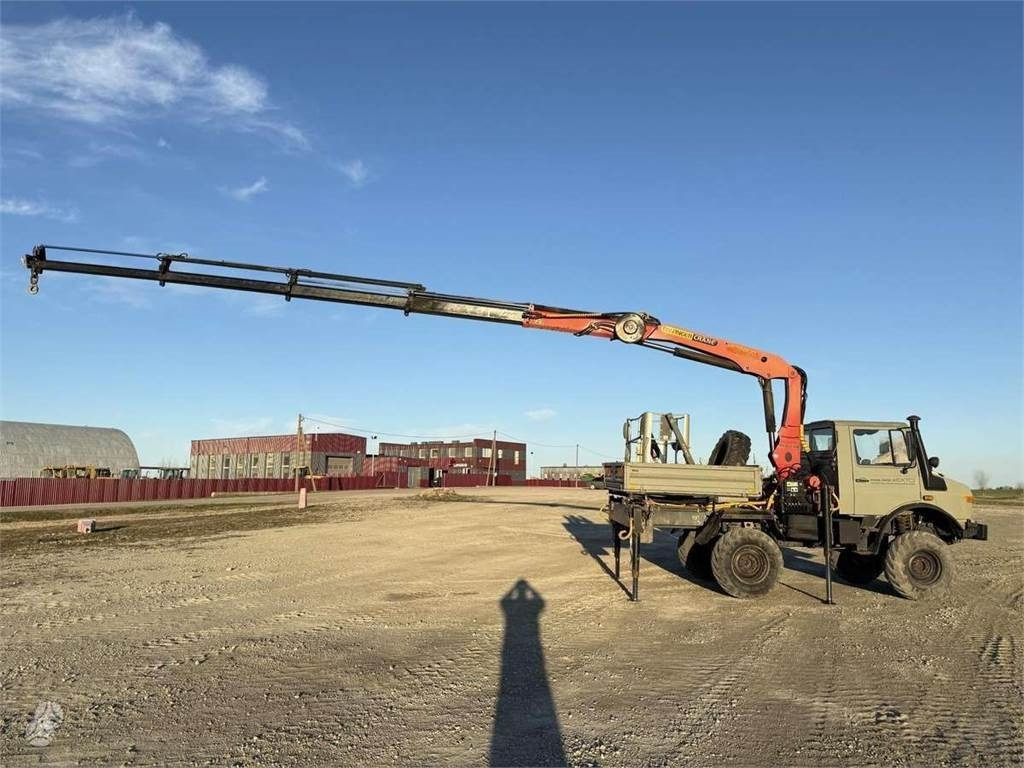 Mercedes-Benz Unimog Palfinger PK 12000 18 m 6.8 t Radio - Crane truck: picture 1 Mercedes-Benz Unimog Palfinger PK 12000 18 m 6.8 t Radio - Crane truck: picture 1