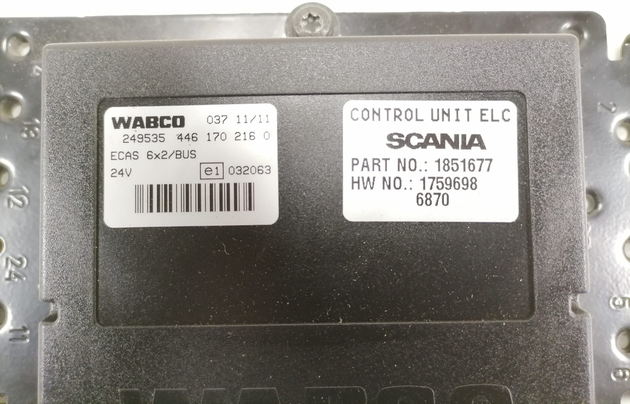 Scania Ecu, ECAS 1851677 - ECU for Truck: picture 3 Scania Ecu, ECAS 1851677 - ECU for Truck: picture 3