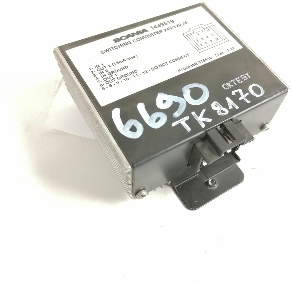 Scania Voltage converter 1449519 - Electrical system for Truck: picture 1 Scania Voltage converter 1449519 - Electrical system for Truck: picture 1