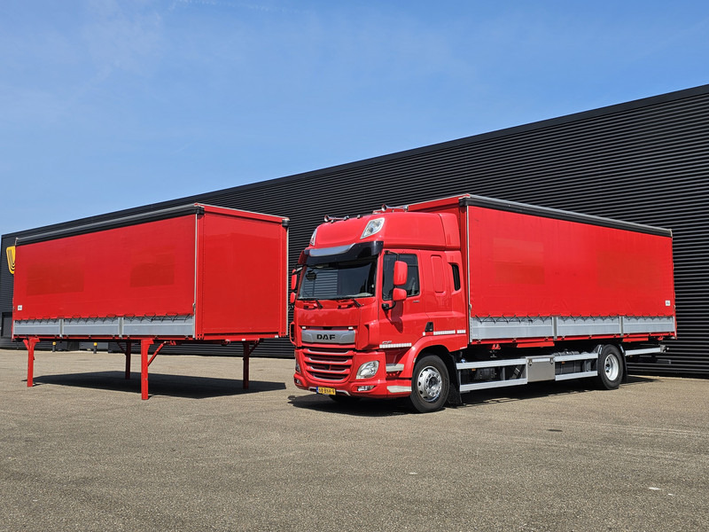 DAF CF 340 SPACECAB / 2 X BDF LAADBAK - Curtainsider truck: picture 1 DAF CF 340 SPACECAB / 2 X BDF LAADBAK - Curtainsider truck: picture 1