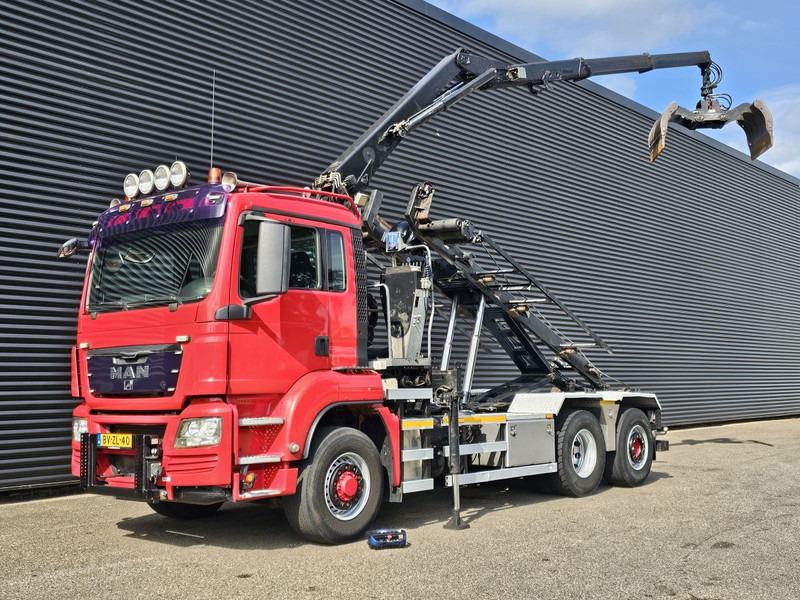 MAN TGS 26.400 / 6x4H-2 / HMF Z KRAAN + CONTAINERSYSTEM - Cable system truck, Crane truck: picture 1 MAN TGS 26.400 / 6x4H-2 / HMF Z KRAAN + CONTAINERSYSTEM - Cable system truck, Crane truck: picture 1