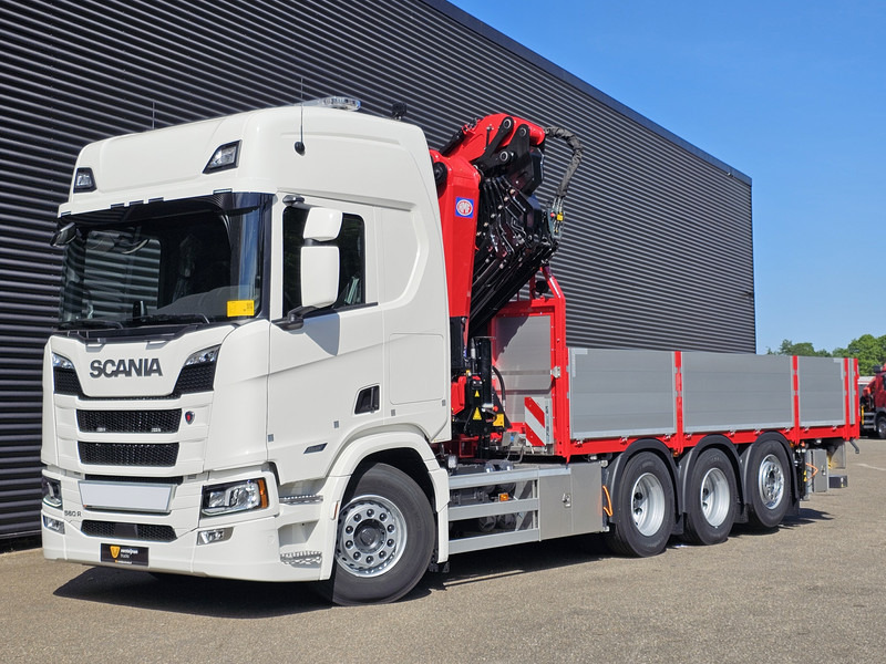 Scania 560R / HMF 50 t/m - JIB / LIER - Dropside/ Flatbed truck, Crane truck: picture 5 Scania 560R / HMF 50 t/m - JIB / LIER - Dropside/ Flatbed truck, Crane truck: picture 5