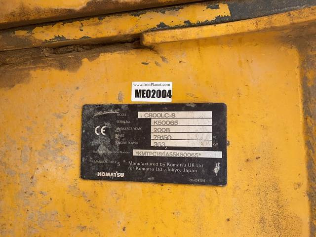 Komatsu PC800 LC-8 - Crawler excavator: picture 5 Komatsu PC800 LC-8 - Crawler excavator: picture 5