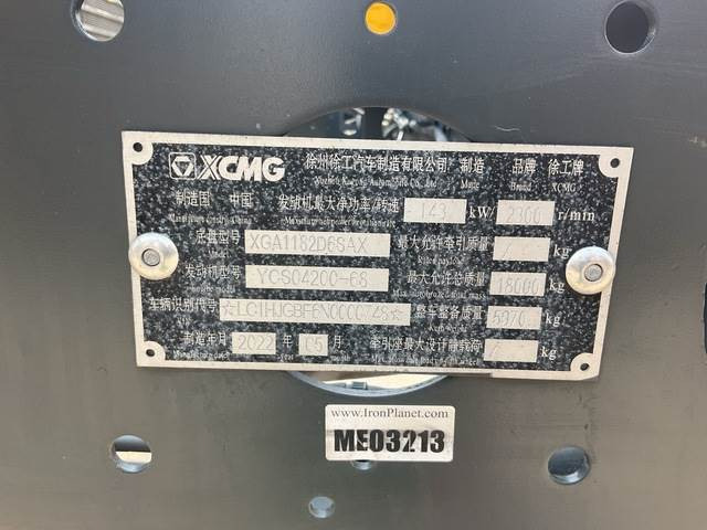 XCMG XGA1182D6SAX - Cab chassis truck: picture 5 XCMG XGA1182D6SAX - Cab chassis truck: picture 5