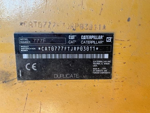 CAT 777F - Rigid dumper/ Rock truck: picture 5 CAT 777F - Rigid dumper/ Rock truck: picture 5
