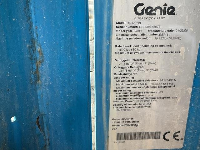 Genie GS5390 - Scissor lift: picture 5 Genie GS5390 - Scissor lift: picture 5