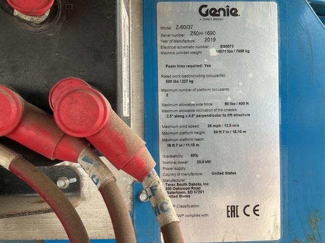 Genie Z60/37 - Articulated boom: picture 5 Genie Z60/37 - Articulated boom: picture 5