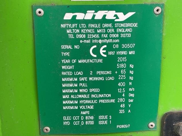 Niftylift HR17 - Articulated boom: picture 5 Niftylift HR17 - Articulated boom: picture 5