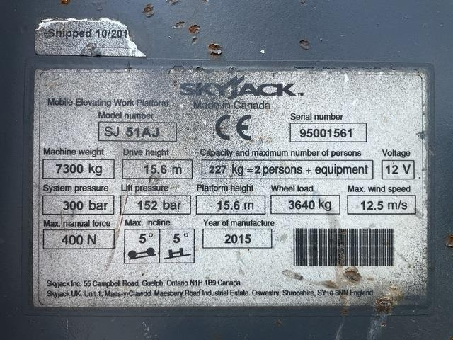 SkyJack SJ51AJ - Articulated boom: picture 5 SkyJack SJ51AJ - Articulated boom: picture 5