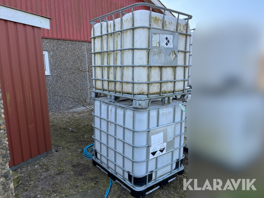 Palletanke 1000 Liter - 2 styk - Storage tank: picture 2 Palletanke 1000 Liter - 2 styk - Storage tank: picture 2