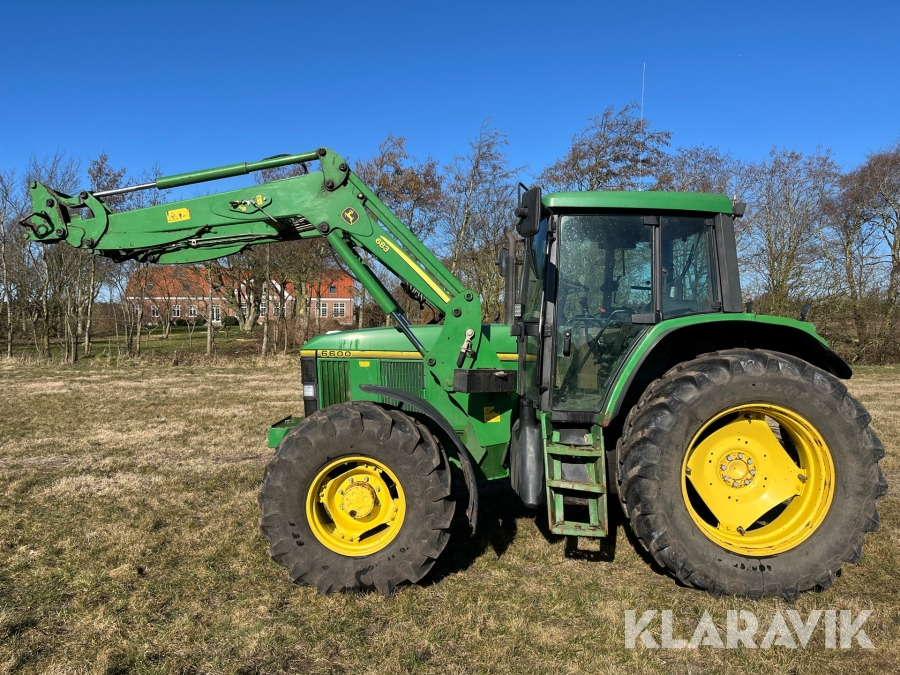 Traktor John Deere 6600 med frontlæser 683 - Farm tractor: picture 3 Traktor John Deere 6600 med frontlæser 683 - Farm tractor: picture 3