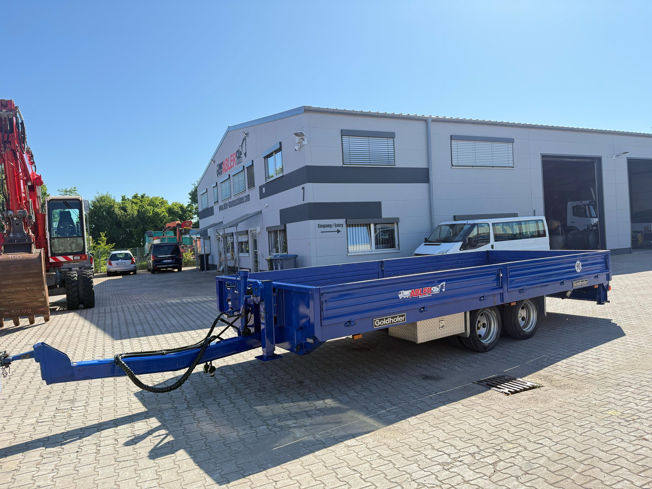 Goldhofer TTP2-7,7/80 Tieflader Tandem mit Rampen TOP - Dropside/ Flatbed trailer: picture 2 Goldhofer TTP2-7,7/80 Tieflader Tandem mit Rampen TOP - Dropside/ Flatbed trailer: picture 2