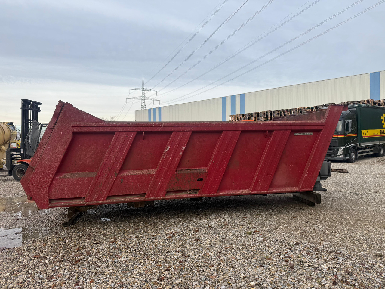 Meiller Kipperaufbau 18m3 mit Rahmen und Zylinder - Tipper body: picture 3 Meiller Kipperaufbau 18m3 mit Rahmen und Zylinder - Tipper body: picture 3