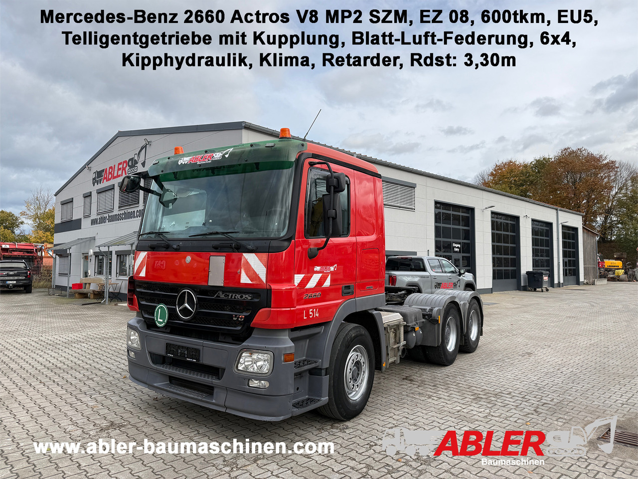 Mercedes-Benz V8 2660 Actros MP2 SZM - Tractor unit: picture 1 Mercedes-Benz V8 2660 Actros MP2 SZM - Tractor unit: picture 1