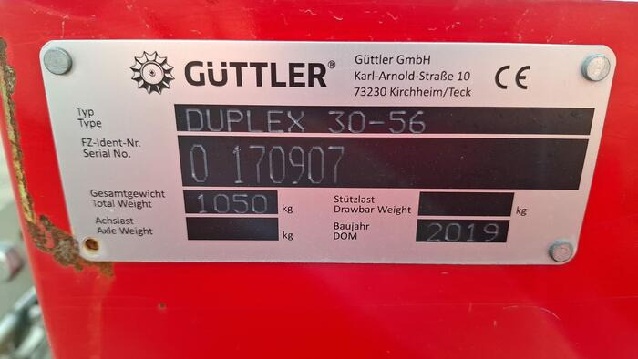 Güttler Prismenwalze Duplex 30-56 Frontpacker - Farm roller: picture 5 Güttler Prismenwalze Duplex 30-56 Frontpacker - Farm roller: picture 5