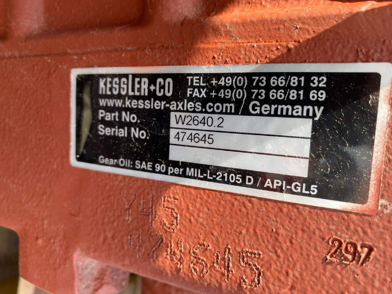Kessler W 2640.2 - Transmission for Construction machinery: picture 2 Kessler W 2640.2 - Transmission for Construction machinery: picture 2