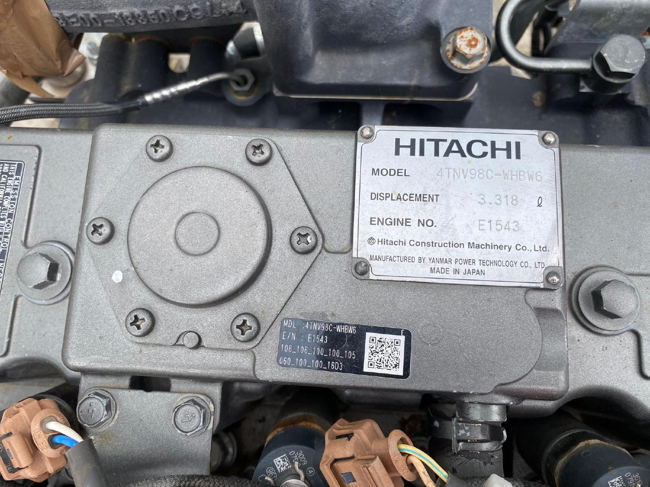 Yanmar Hitachi 4TNV 98C aus ZX 85 Engine for sale, 8823096