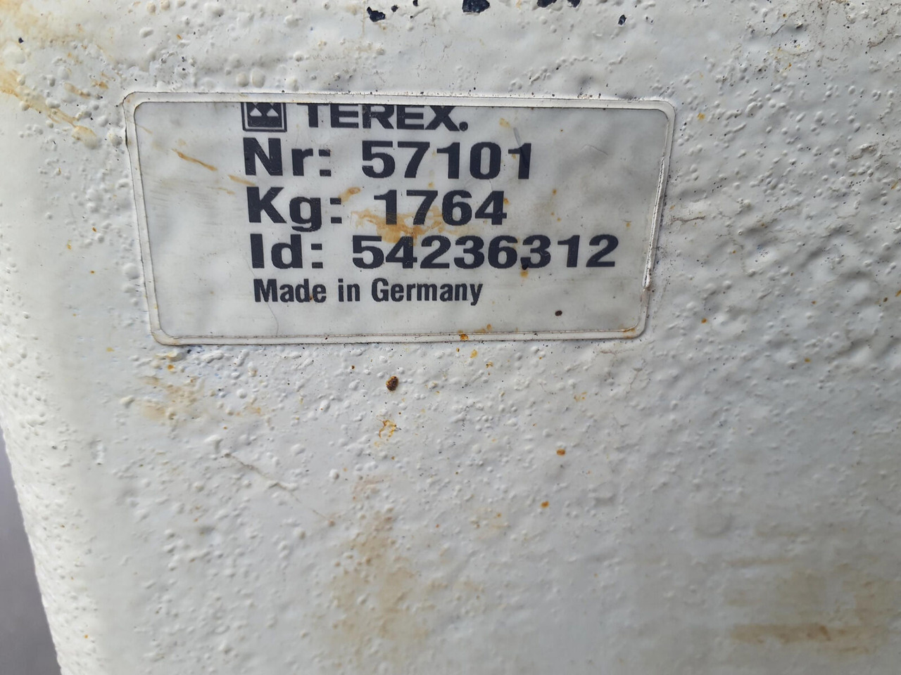 Counterweight for Mobile crane Terex Terex Demag challenger 4200 counterweight 1.7T: picture 6