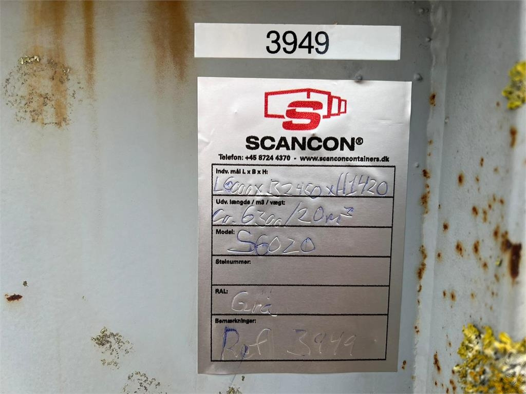 Flatbed body Scancon 6000 mm - 20m3 - Bagdøre + Rullepresenning: picture 19 Flatbed body Scancon 6000 mm - 20m3 - Bagdøre + Rullepresenning: picture 19