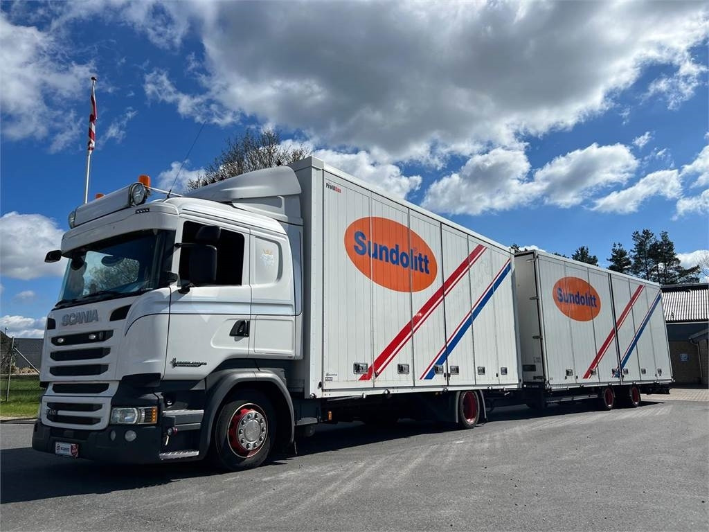 Scania R410 DB 4x2 MLB + tandem trailer 121m3 - Box truck: picture 2 Scania R410 DB 4x2 MLB + tandem trailer 121m3 - Box truck: picture 2