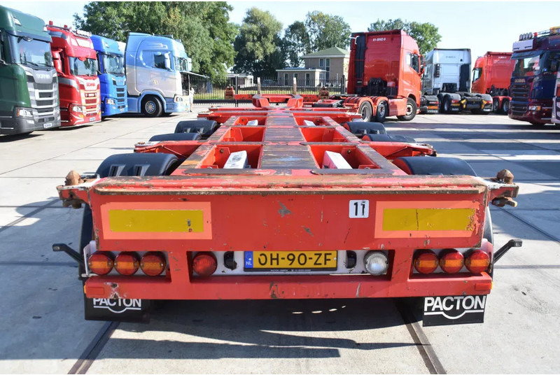 Pacton T3-010 - BPW AXLES - 2 x LIFT AXLE - 2 x EXTENDABLE - DRUM BRAKES - GOOD CONDITION - - Container transporter/ Swap body semi-trailer: picture 3 Pacton T3-010 - BPW AXLES - 2 x LIFT AXLE - 2 x EXTENDABLE - DRUM BRAKES - GOOD CONDITION - - Container transporter/ Swap body semi-trailer: picture 3