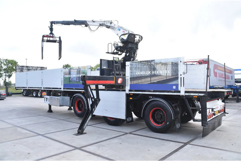 Pacton TPD.348 + KENNIS R 16 (3x) - LIFT AS - 2 x STUURAS - HYDRAULISCHE STEUNPOTEN - SAF ASSEN - SCHIJFREMMEN - NETTE STAAT - - Dropside/ Flatbed semi-trailer: picture 3 Pacton TPD.348 + KENNIS R 16 (3x) - LIFT AS - 2 x STUURAS - HYDRAULISCHE STEUNPOTEN - SAF ASSEN - SCHIJFREMMEN - NETTE STAAT - - Dropside/ Flatbed semi-trailer: picture 3